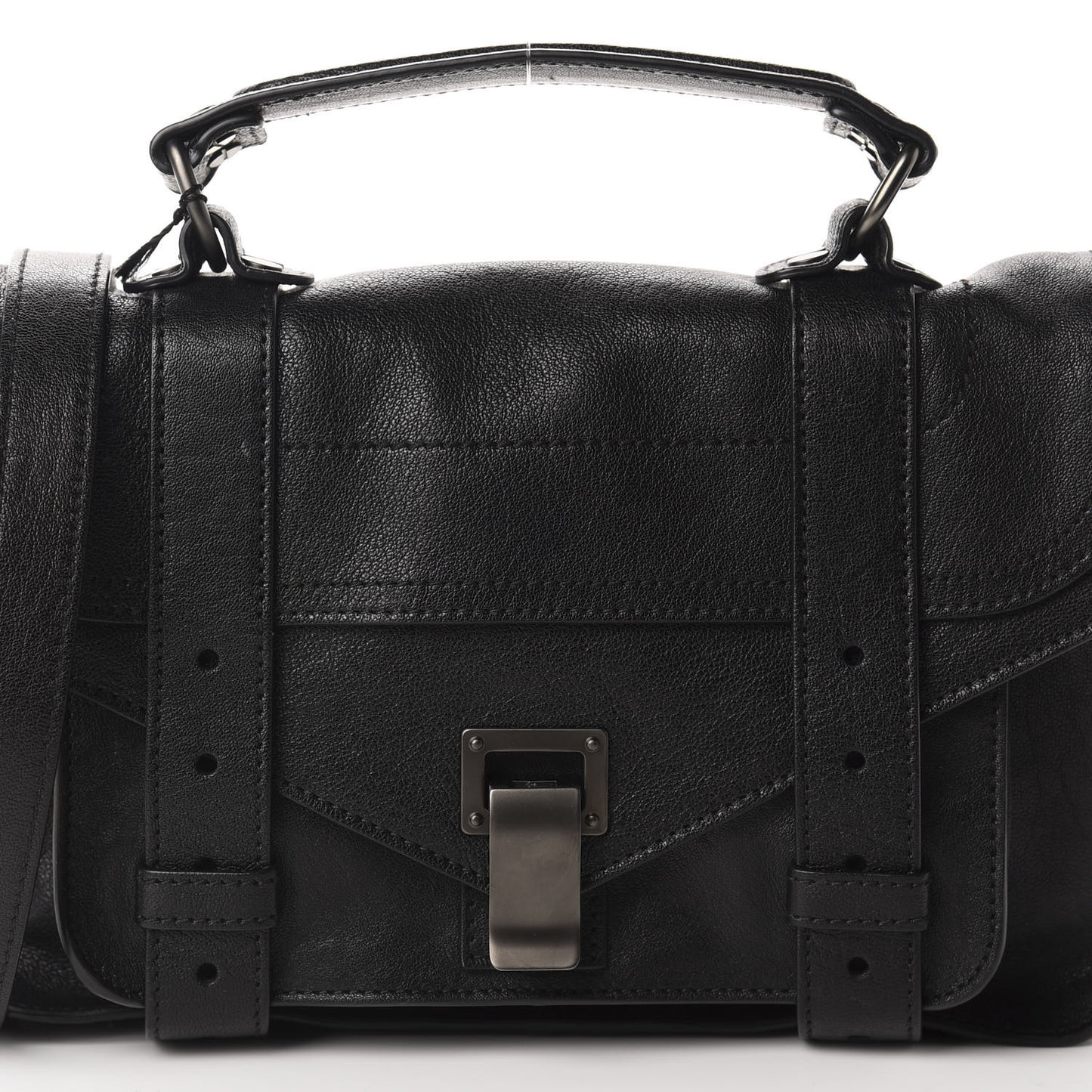 Lambskin Tiny PS1 Satchel Black