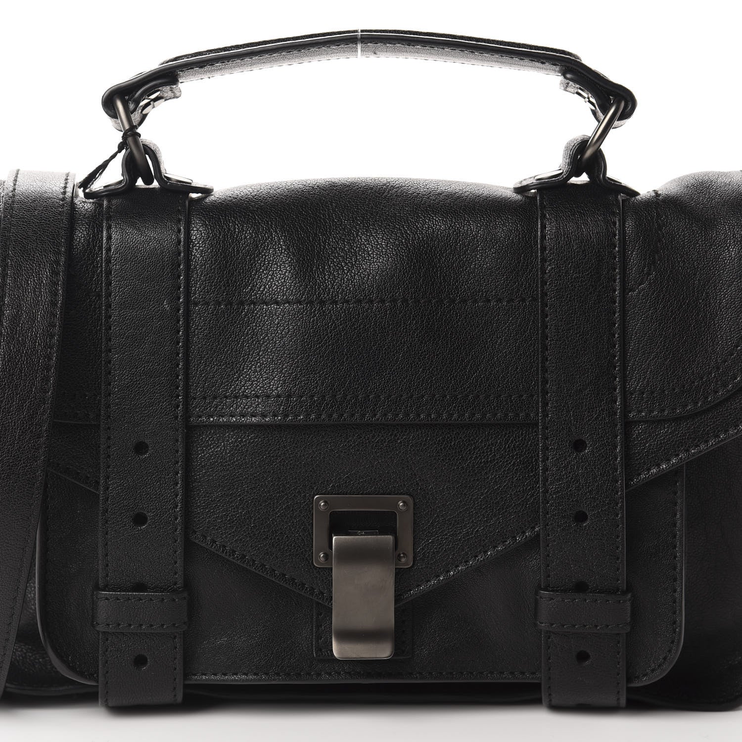 Proenza Schouler Lambskin Tiny PS1 Satchel Black 11 of 11