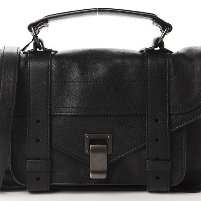 Proenza Schouler Lambskin Tiny PS1 Satchel Black 11 of 11
