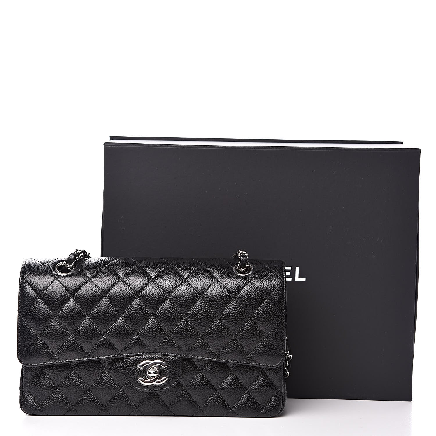 Chanel Caviar Quilted Medium Double Flap Black 12 of 12