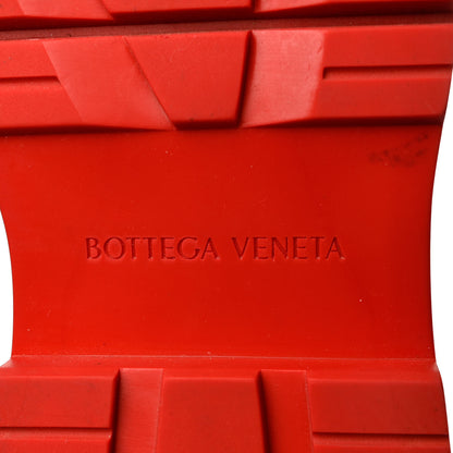 Bottega Veneta Calfskin The Tire Chelsea Boots 41 Black Bright Red 8 of 14