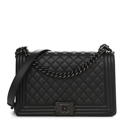Chanel Caviar Quilted New Medium Boy Flap So Black 1 of 9
