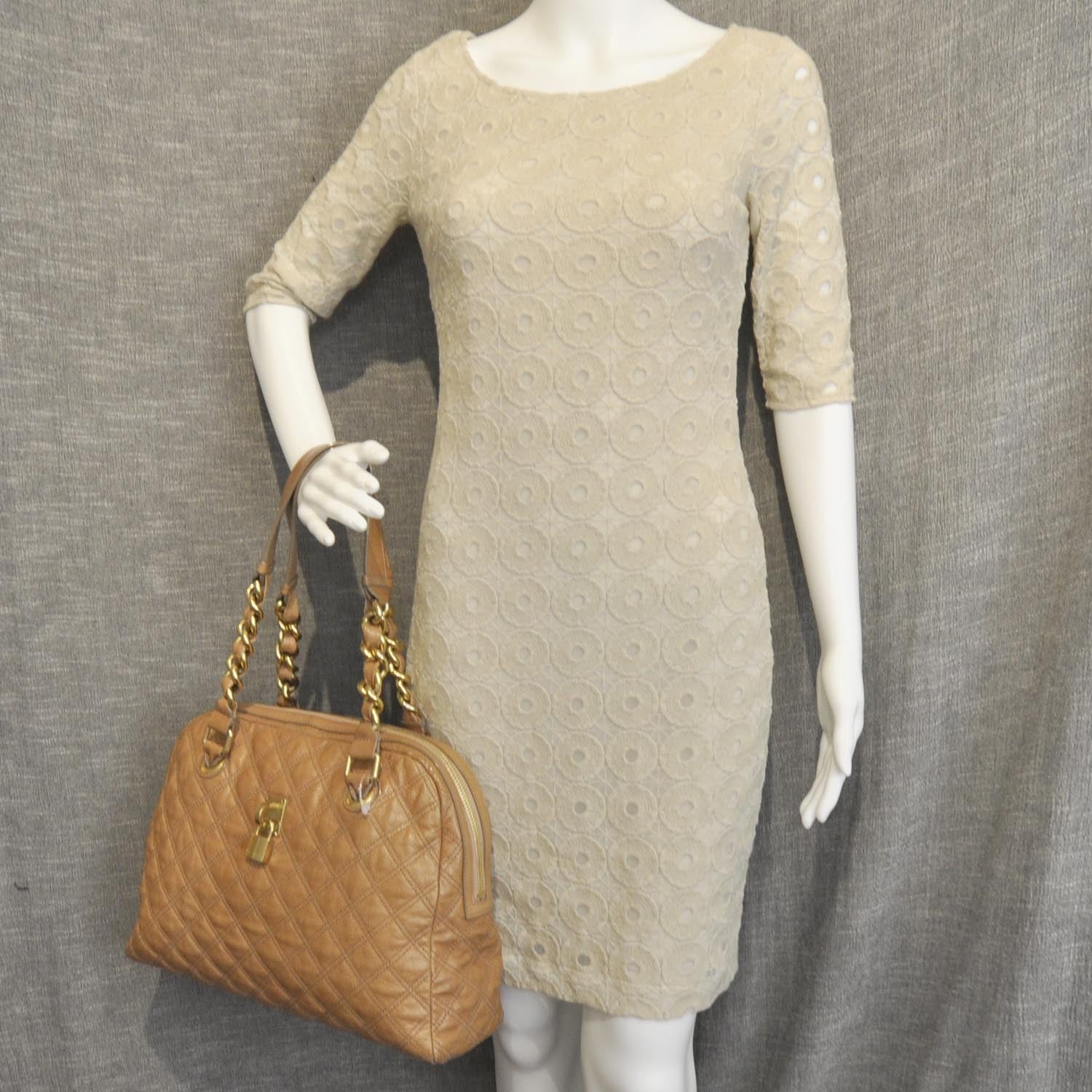 Marc Jacobs Leather Quilted Karlie Satchel 2 of 9