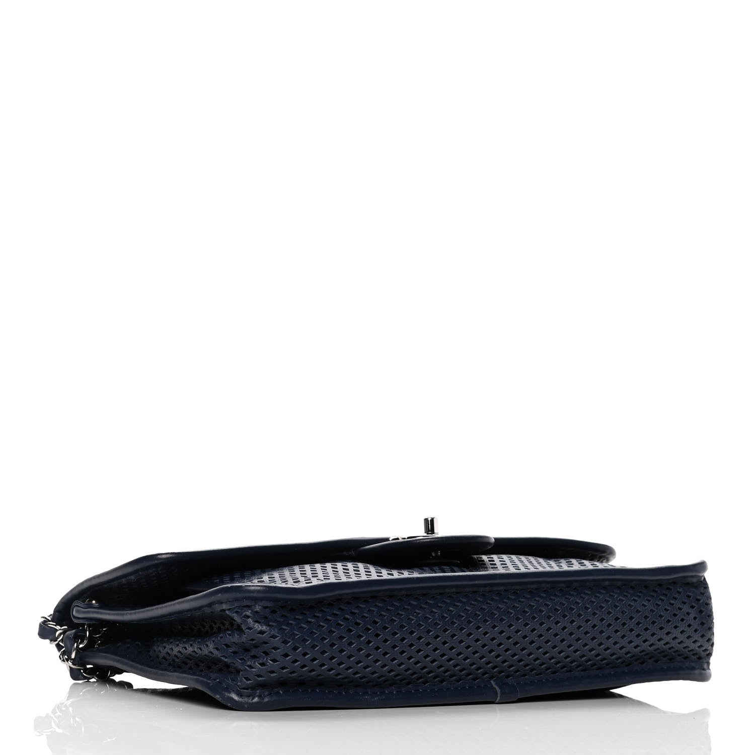 Chanel Perforated Calfskin Large Up In The Air Flap Dark Blue 3 of 9