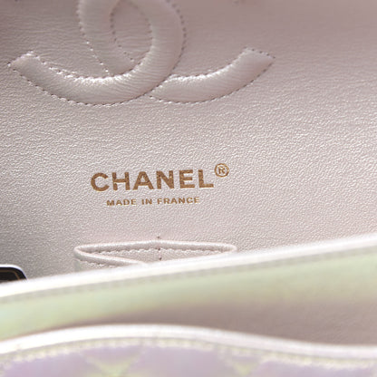 Chanel Iridescent Lambskin Quilted Medium Double Flap Ivory 6 of 11