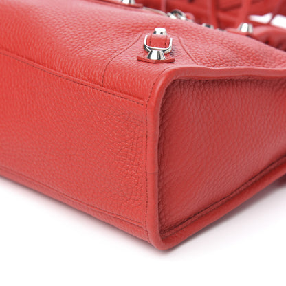 Balenciaga Vibrato Calfskin Classic Silver Hardware S City Rouge Cerise 8 of 8