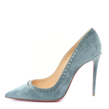 Christian Louboutin Veau Velours Anjalina 100 Pumps 39.5 Everest 1 of 8