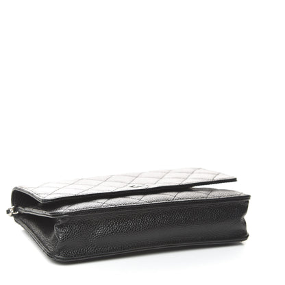 Chanel Caviar Quilted Wallet On Chain WOC Black 4 of 11