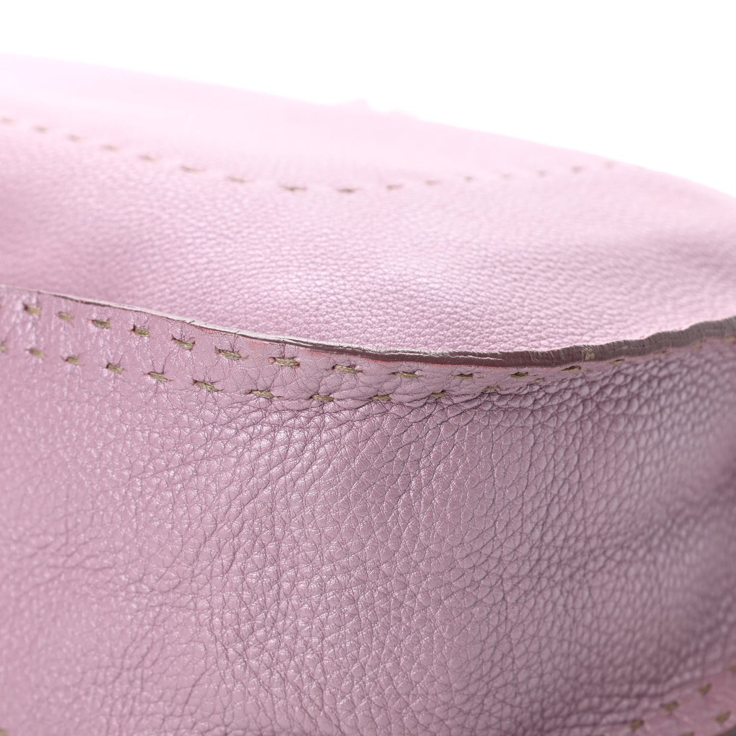 Metallic Calfskin Romano Selleria Hobo Light Purple