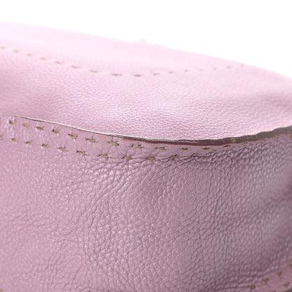 Fendi Metallic Calfskin Romano Selleria Hobo Light Purple 11 of 20