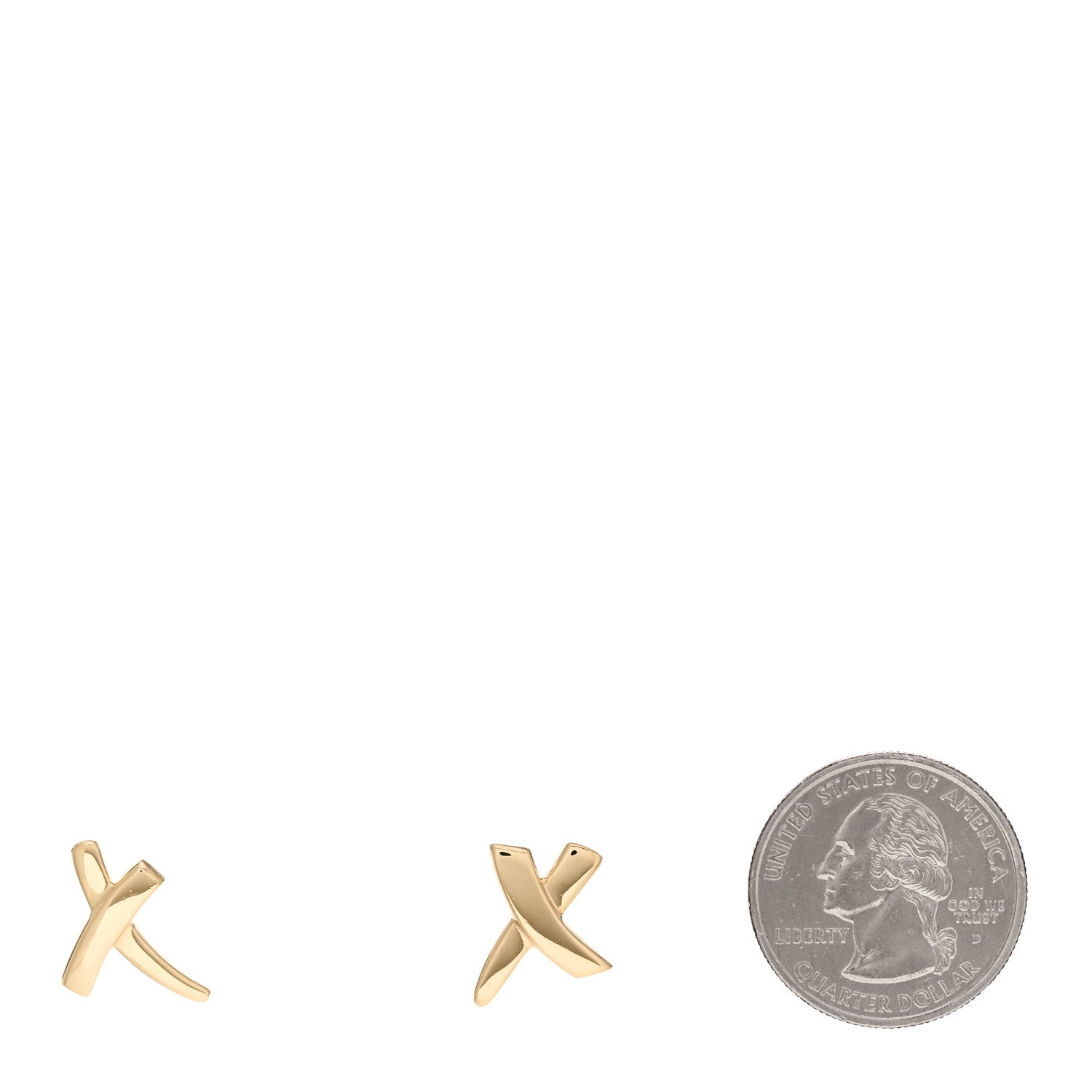 Tiffany 18K Yellow Gold Paloma's Graffiti X Earrings 2 of 4