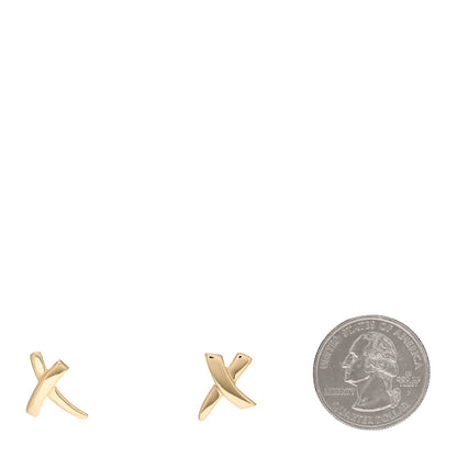 Tiffany 18K Yellow Gold Paloma's Graffiti X Earrings 2 of 4