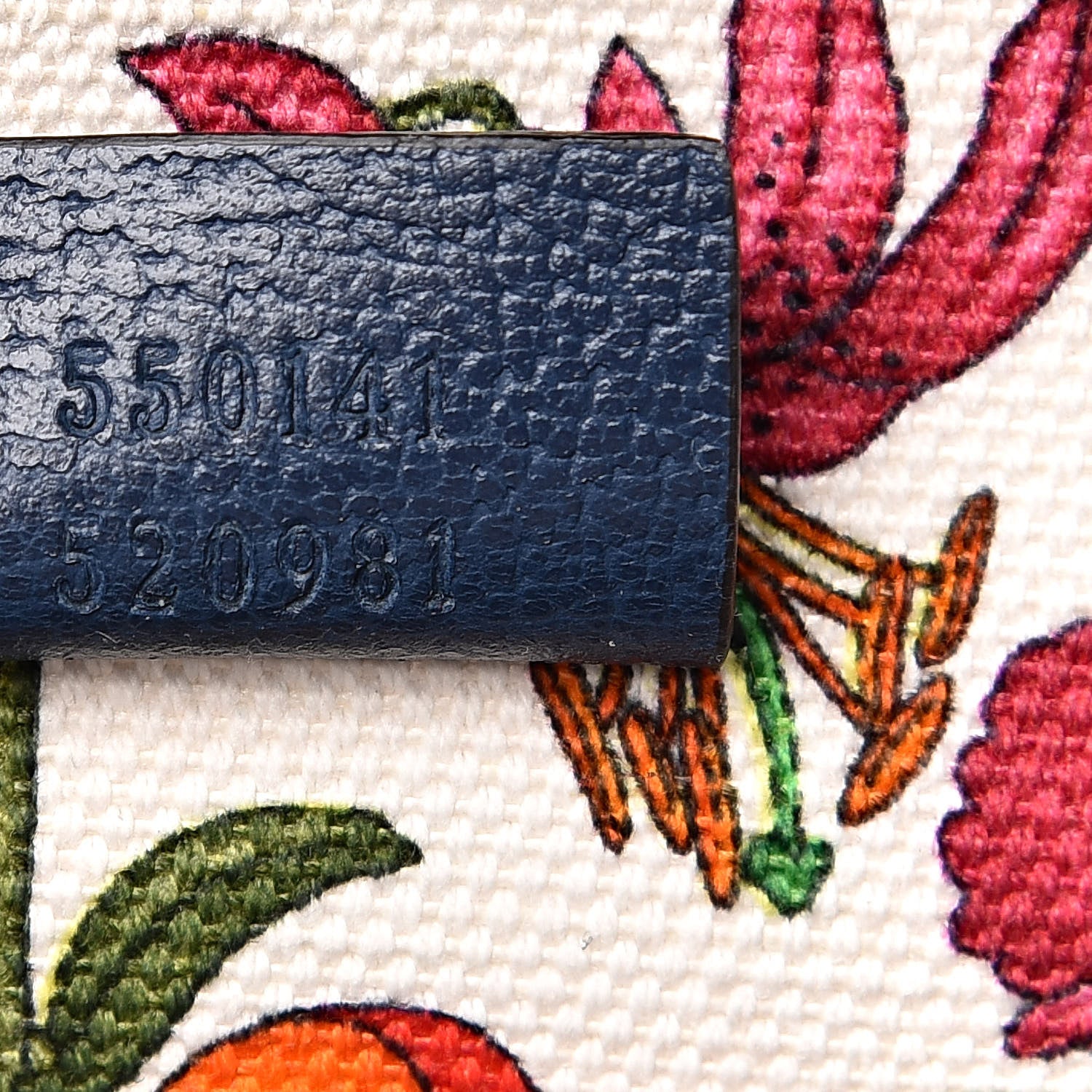Gucci Canvas Medium Flora Tote White Multicolor Blue Agata 7 of 10