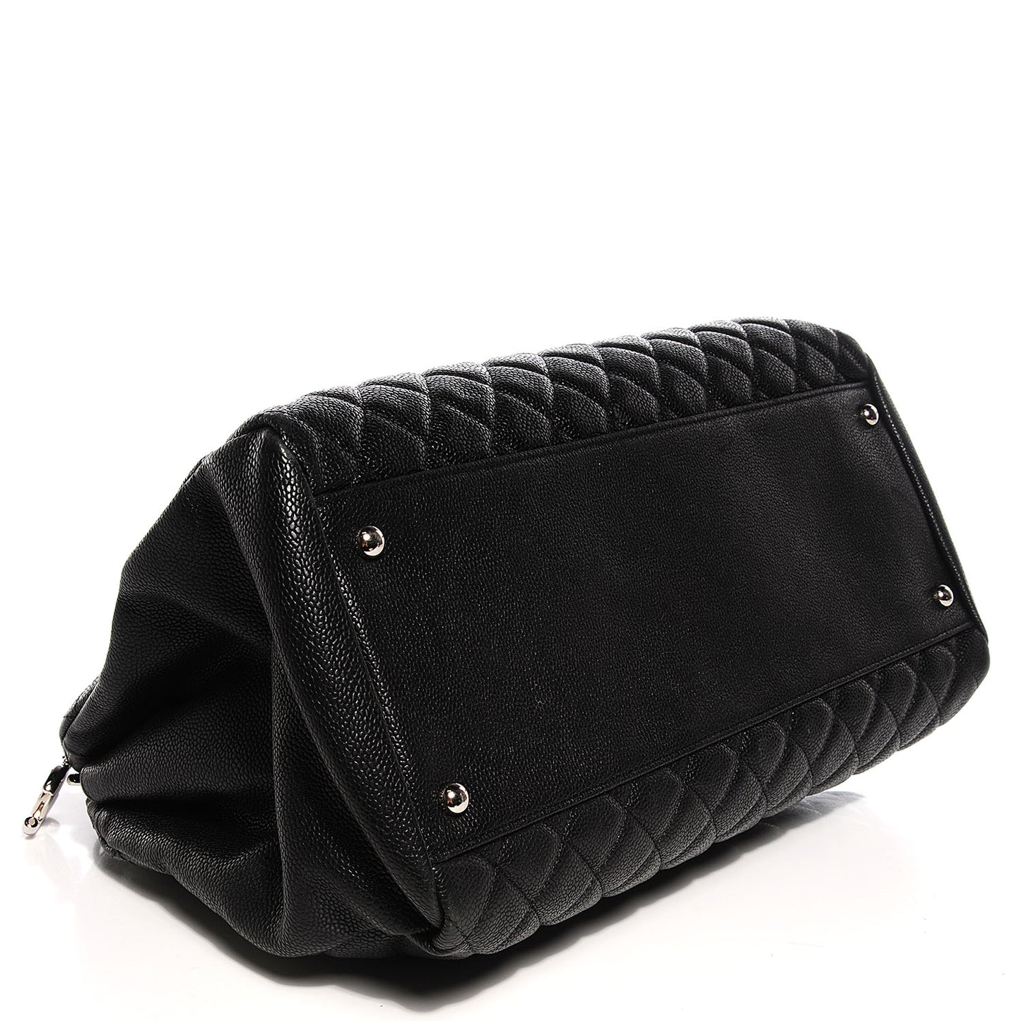 Caviar Quilted Large Just Mademoiselle Black
