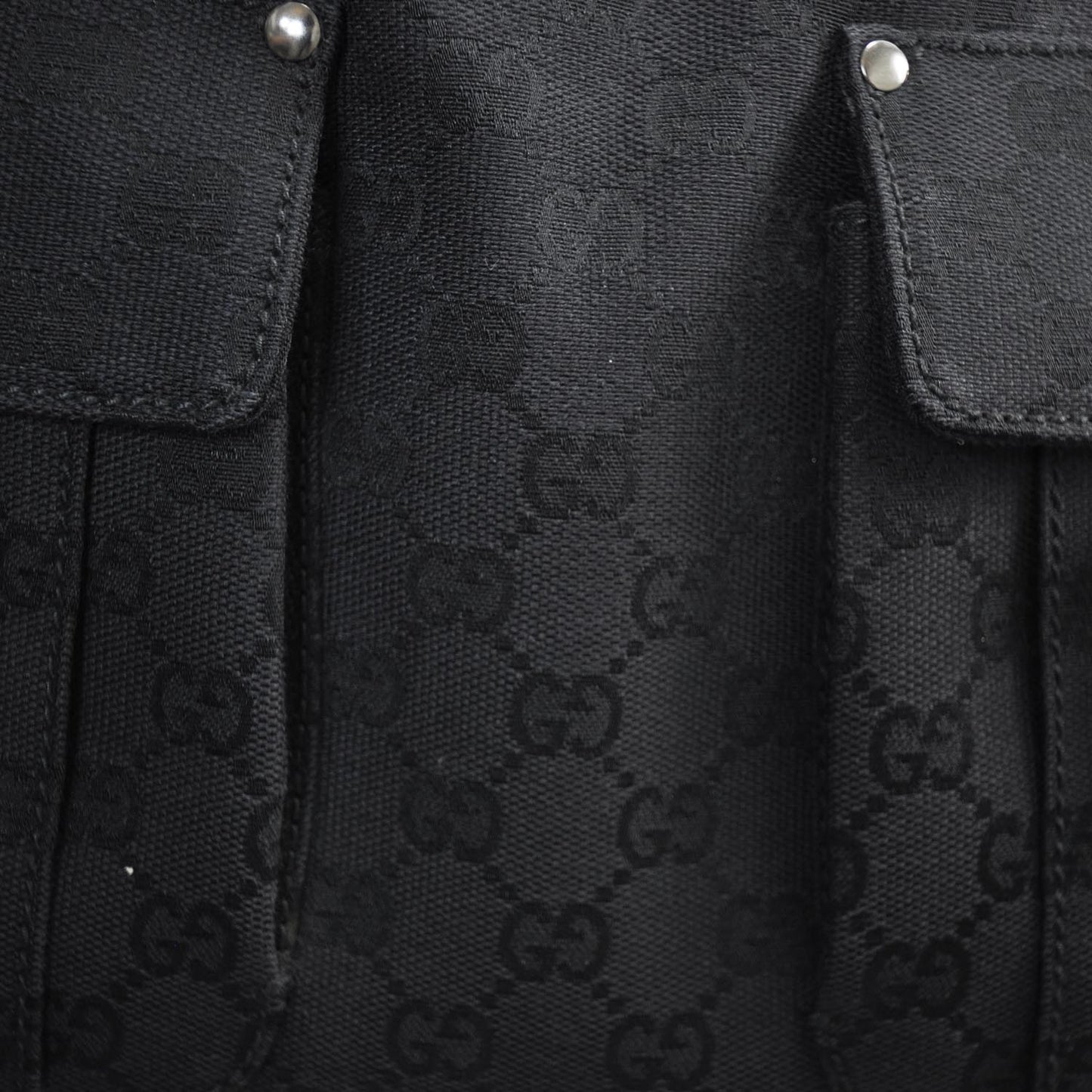 Monogram Large Pocket Hobo Black