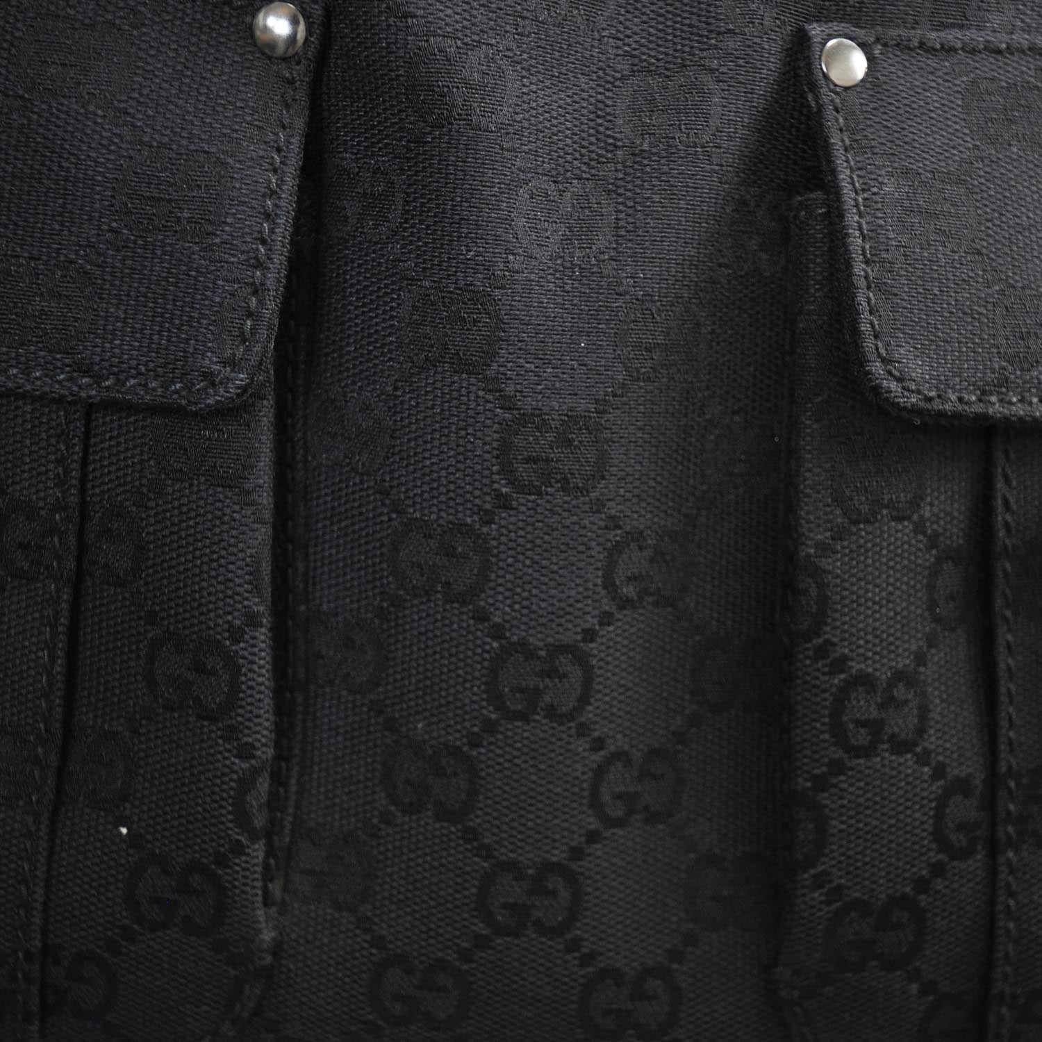 Gucci Monogram Large Pocket Hobo Black 9 of 9