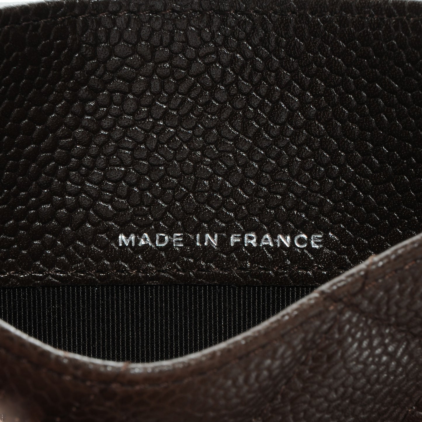 Caviar Medium Compact Wallet Brown