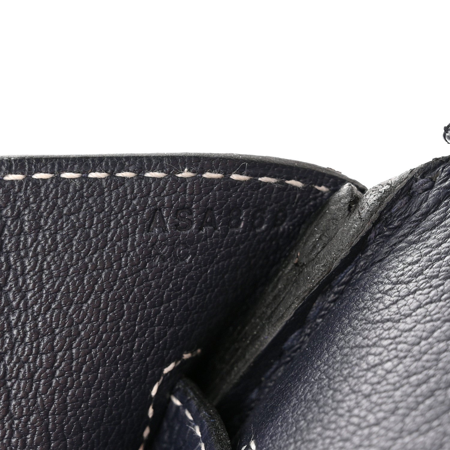 Hermes Togo Horseshoe Birkin 35 Etoupe Bleu Nuit 7 of 13