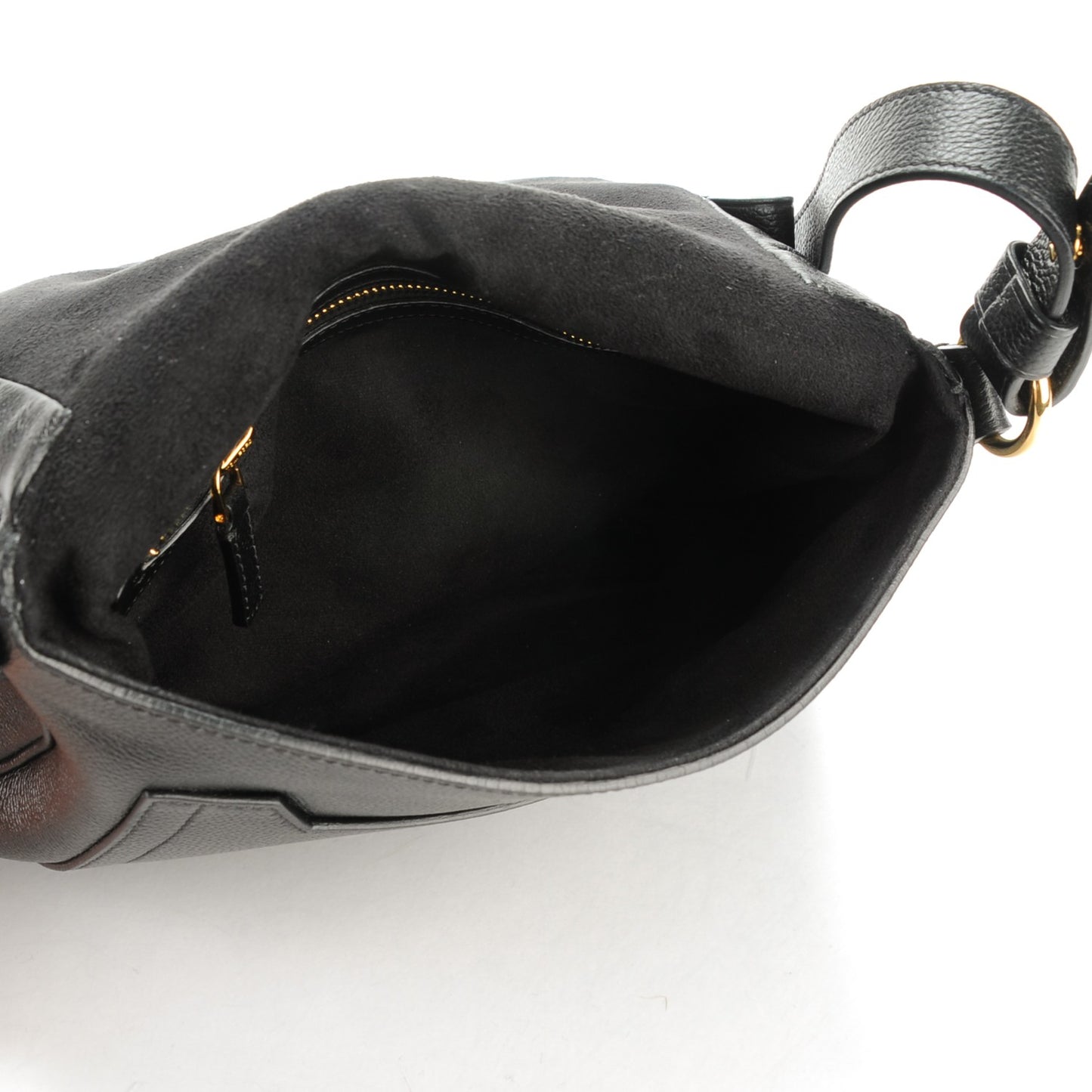 Grained Calfskin Medium Jennifer Crossbody Bag Black