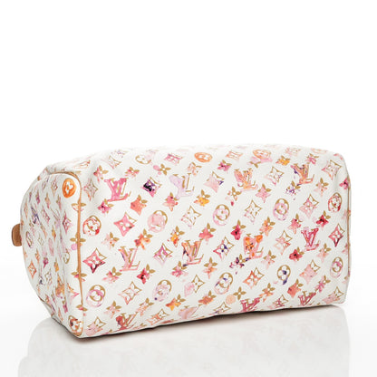 Louis Vuitton Watercolor Aquarelle Speedy 35 White 4 of 7