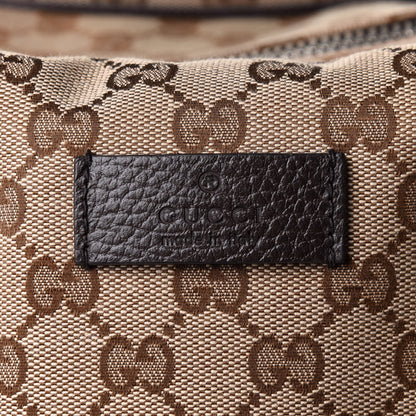 Gucci Monogram Dollar Calfskin Large Boston Duffle Bag Beige Ebony Testa di Moro Marrone Scuro 8 of 13