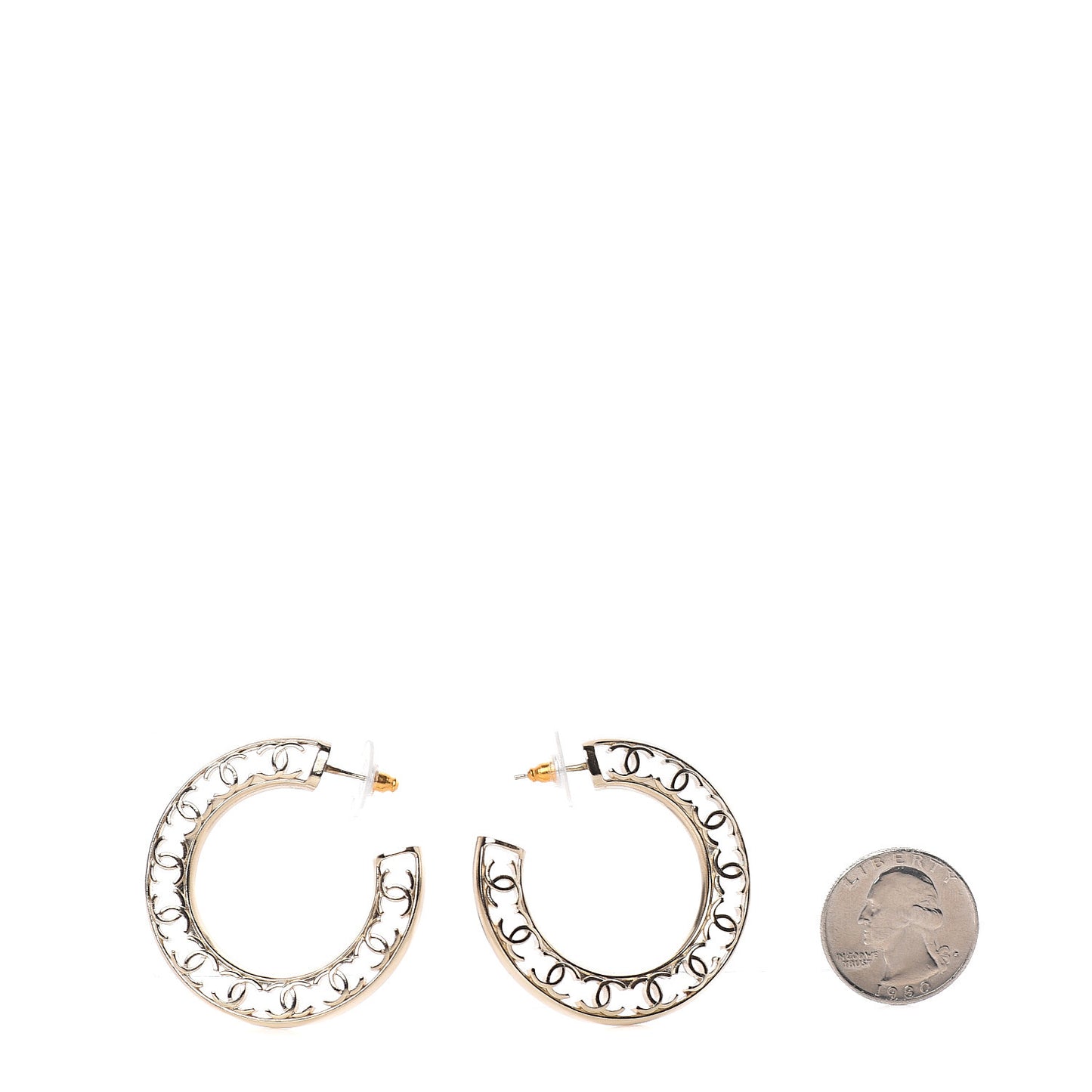 CC Hoop Earrings Gold