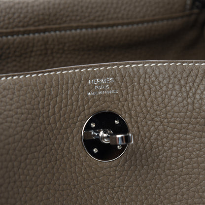 Hermes Taurillon Clemence Lindy 26 Etoupe 6 of 9