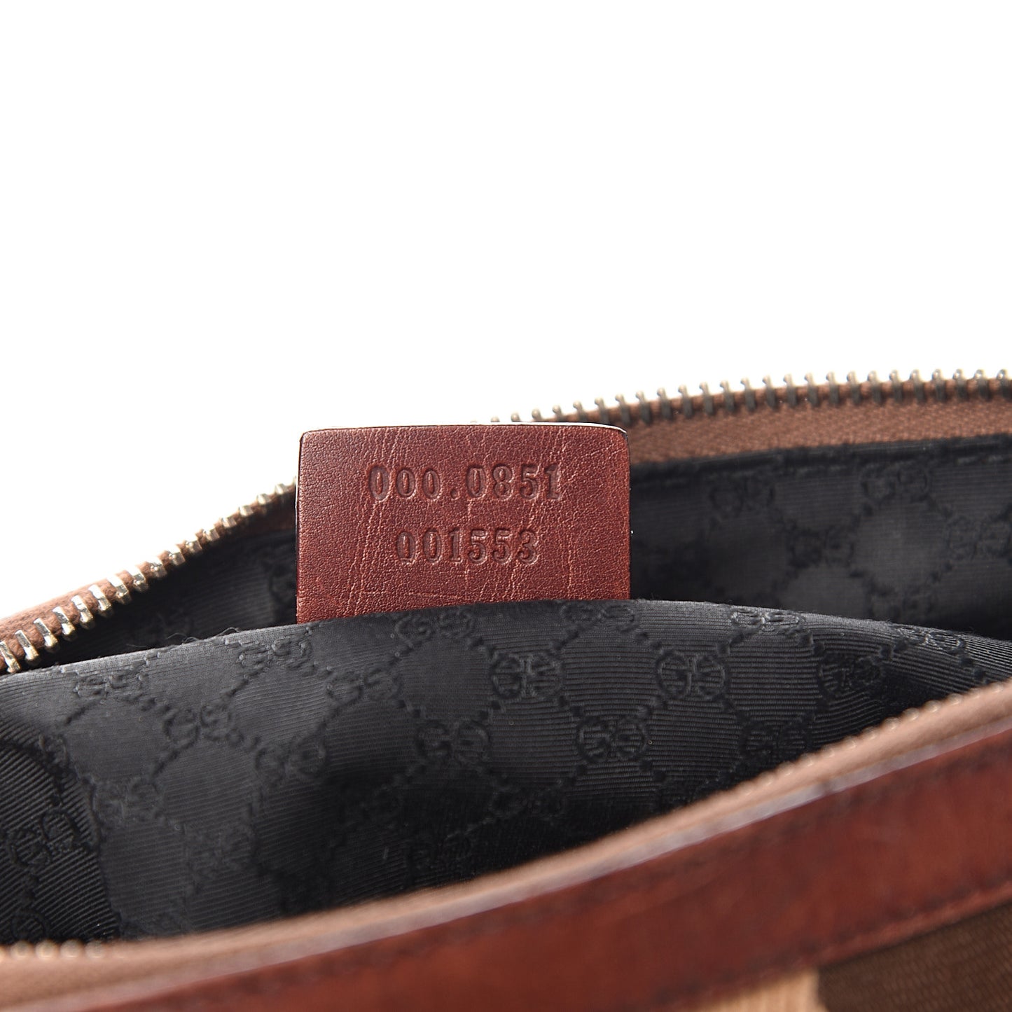 Calfskin Vintage Web Boston Brown