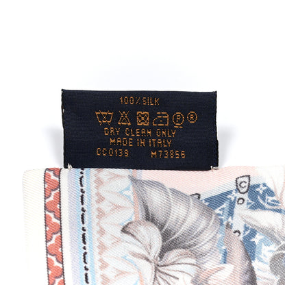 Louis Vuitton Silk Voyage Extraordinaire Bandeau Blue Grey 5 of 5