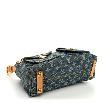 Louis Vuitton Monogram Denim Baggy PM Blue 4 of 9
