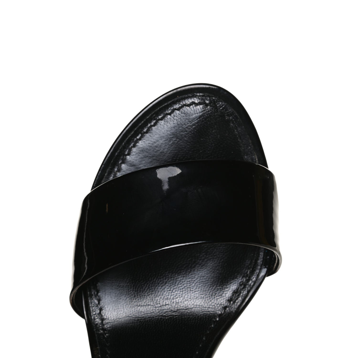 Louis Vuitton Patent Monogram Silhouette Sandals 36 Black 12 of 13