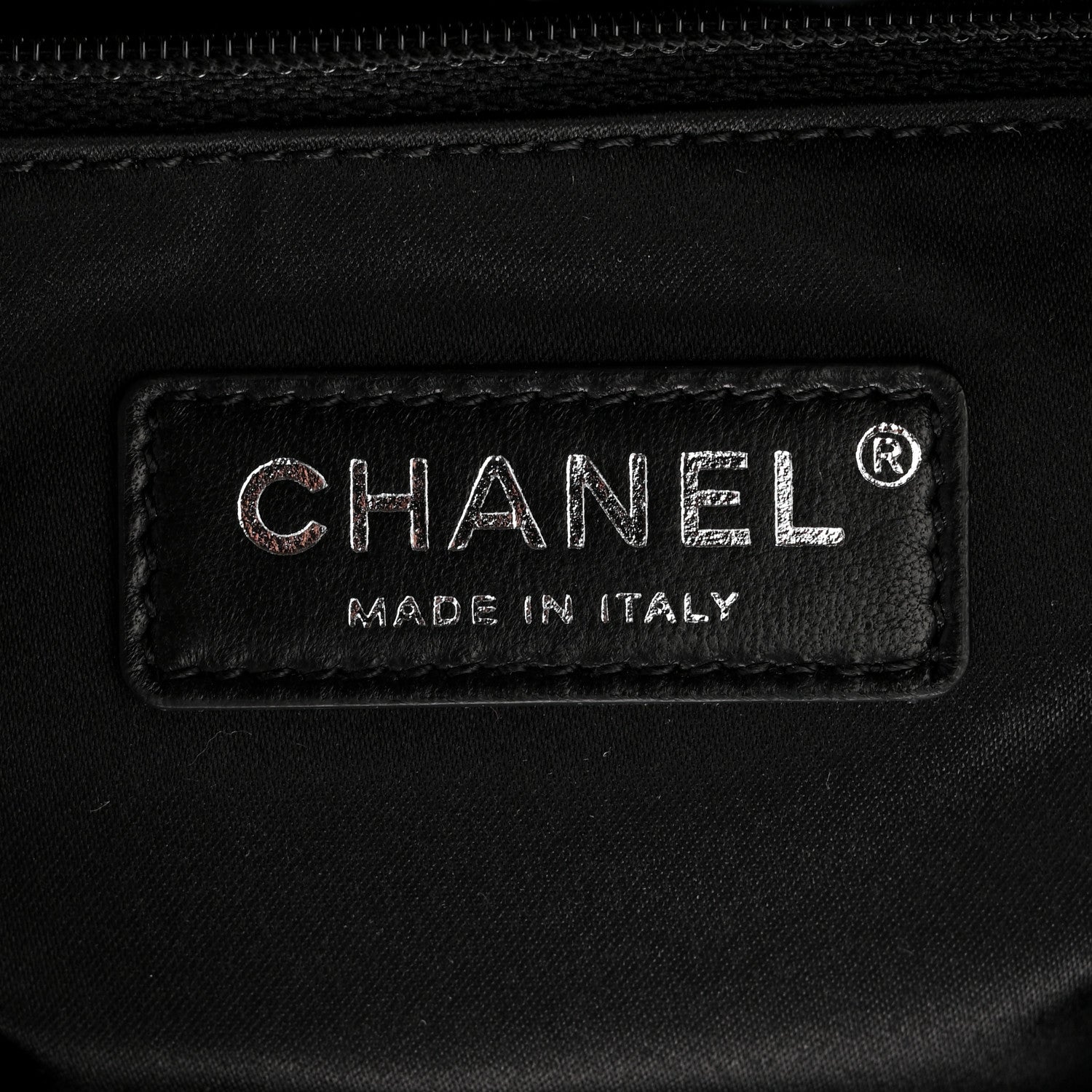Chanel Sequin Nylon Lambskin Astronaut Essentials Backpack Black White 7 of 11