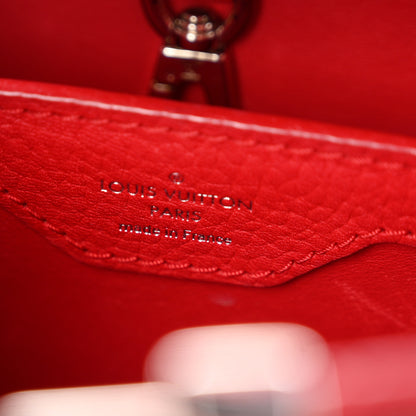 Louis Vuitton Taurillon Capucines BB Scarlet Red 6 of 10