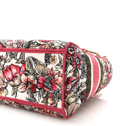 Christian Dior Canvas Embroidered Butterfly Print Medium Lady D-Lite  Multicolor 9 of 9
