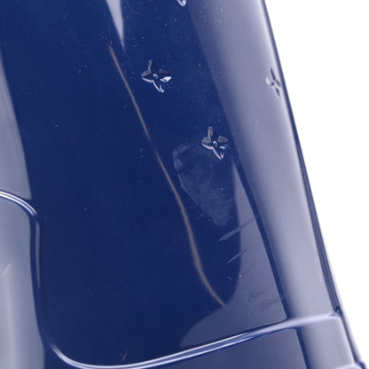 Louis Vuitton Rubber Embossed Monogram Drops High Rain Boots 41 Blue 9 of 9