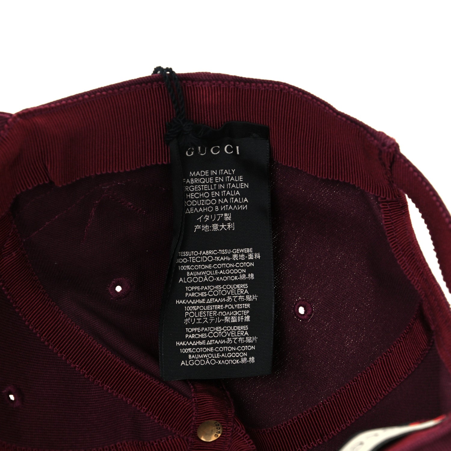 Gucci X MLB Cotton NY Yankees Baseball Hat 57-61 Lacquer 8 of 8
