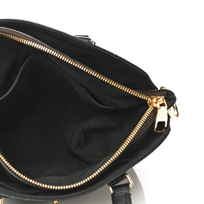 Louis Vuitton Monogram Flower Zipped Tote PM Black 5 of 12