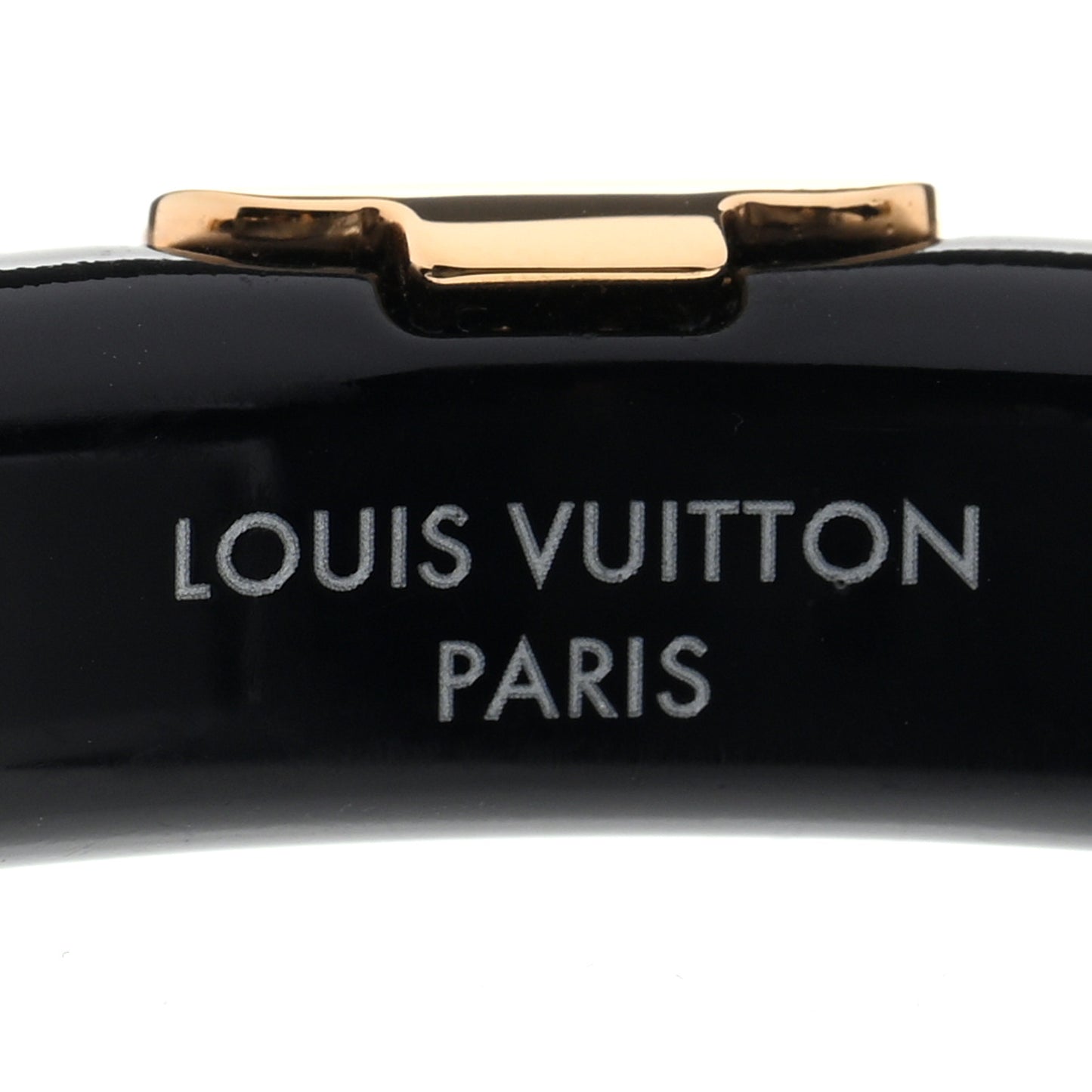 Resin Daily Monogram Bracelet M Black