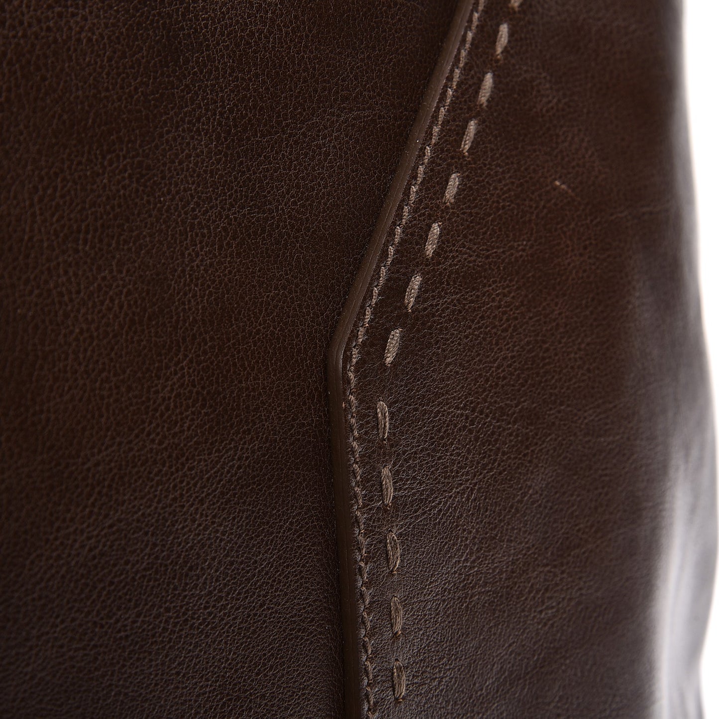 Calfskin Oversized Muse Dark Brown
