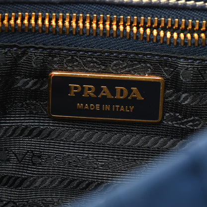 Prada Tessuto Nylon Gaufre Shopping Satchel Bleuette 5 of 5