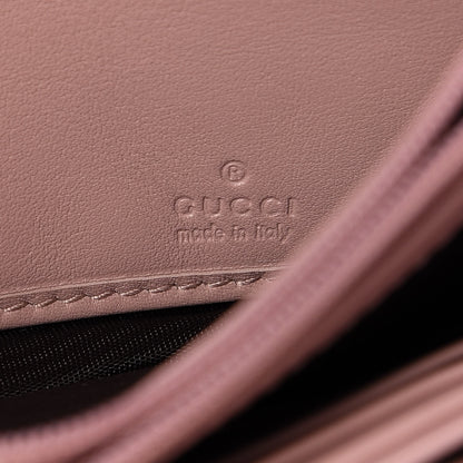Gucci Calfskin Matelasse GG Marmont Continental Wallet Perfect Pink 6 of 7