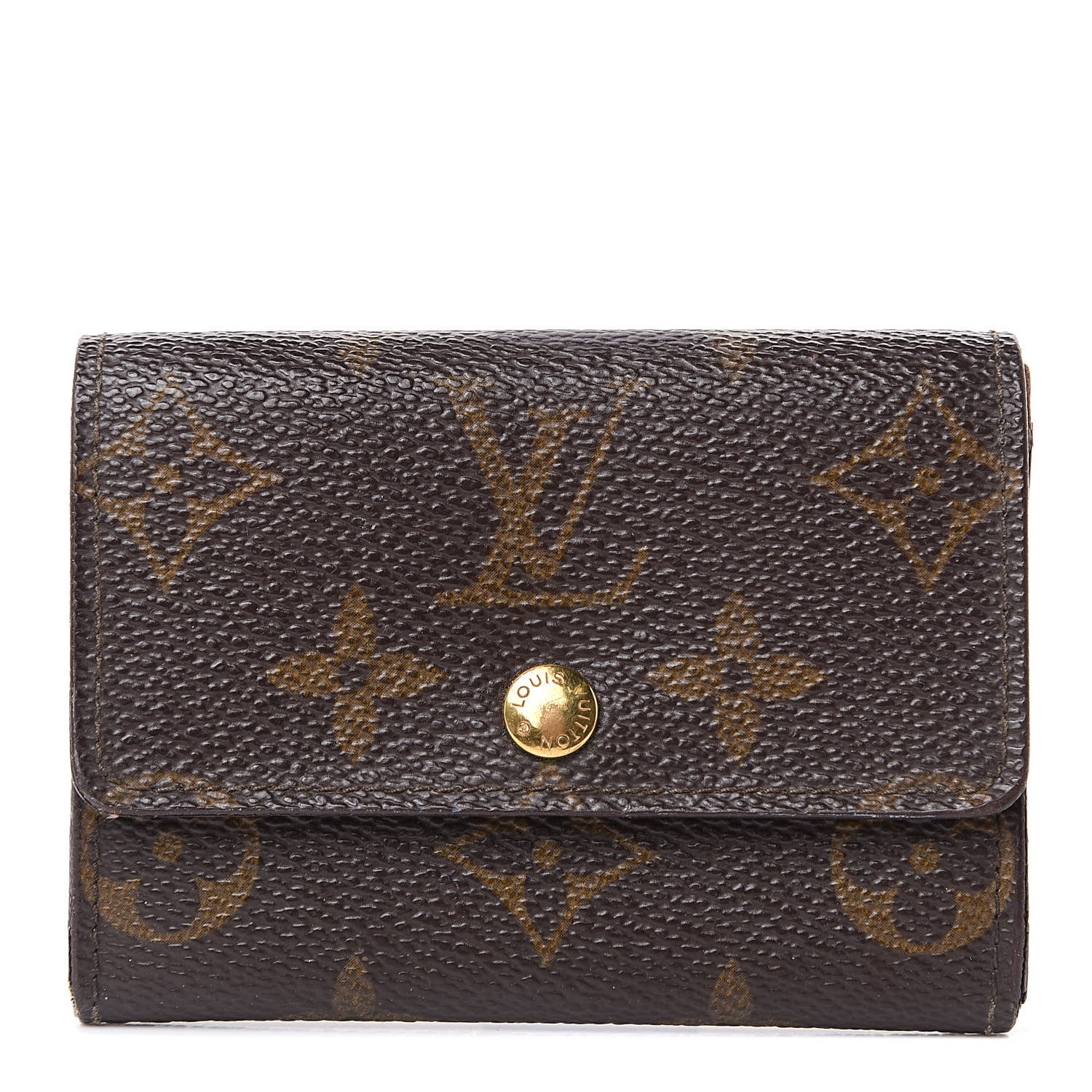 Louis Vuitton Monogram Porte-Monnaie Plat Coin Purse 1 of 11