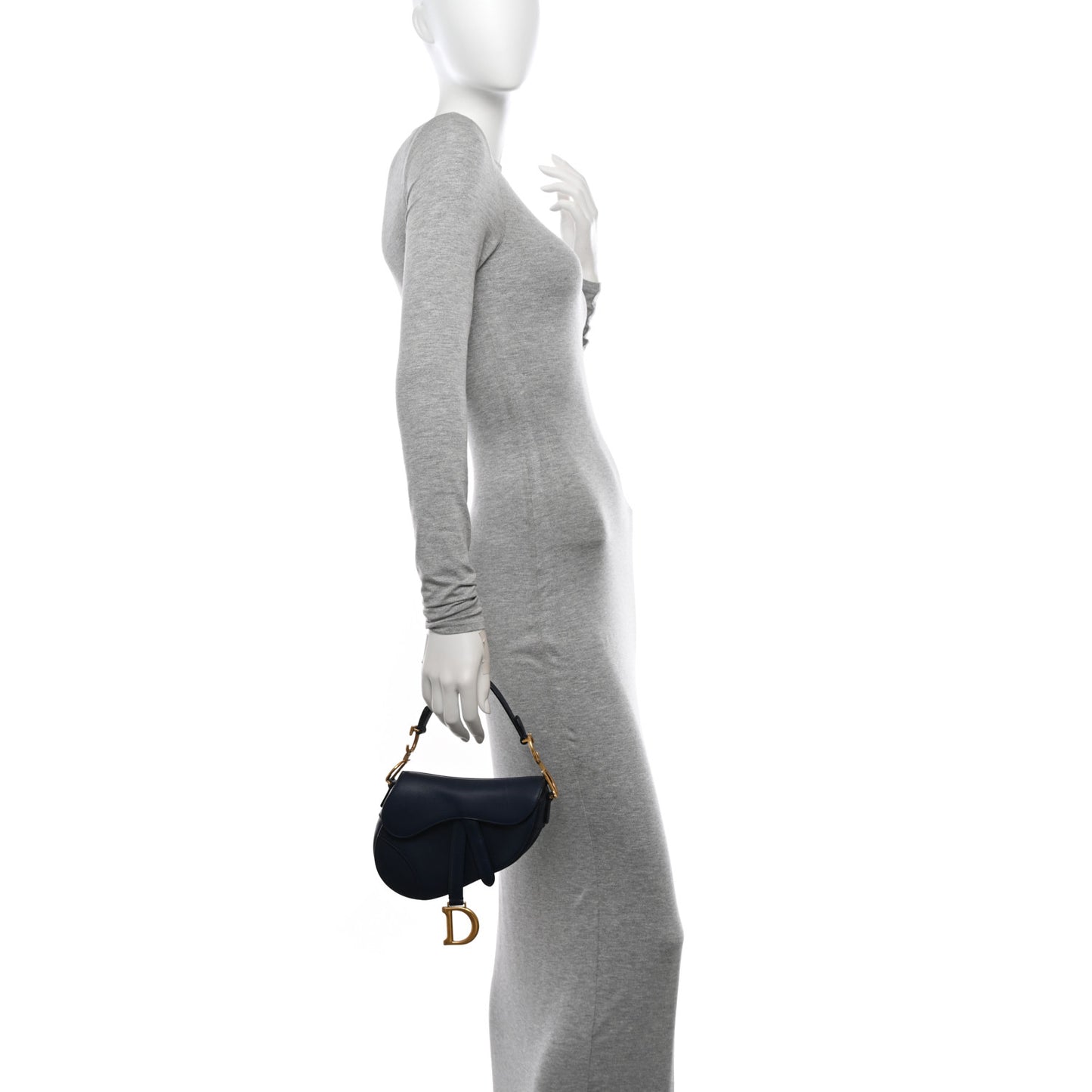 Calfskin Mini Saddle Bag Blue