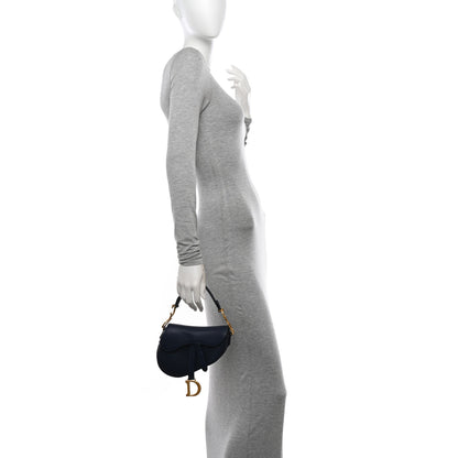 Christian Dior Calfskin Mini Saddle Bag Blue 2 of 10