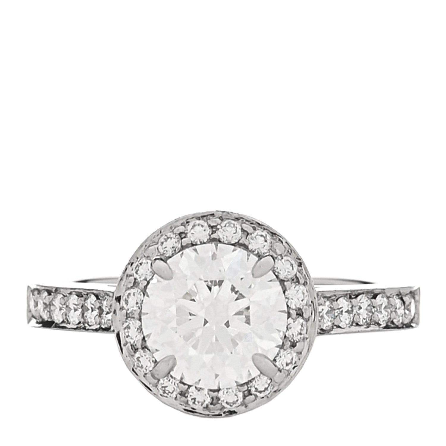 Tiffany Platinum Diamond 1.06ct Soleste Round Brilliant Engagement Ring 46 3.75 1 of 5