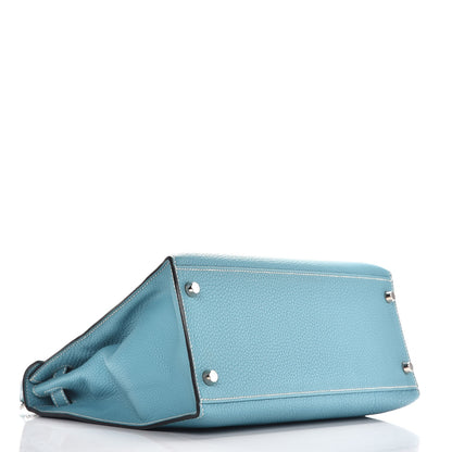 Hermes Togo Sellier Kelly 28 Blue Jean 6 of 37