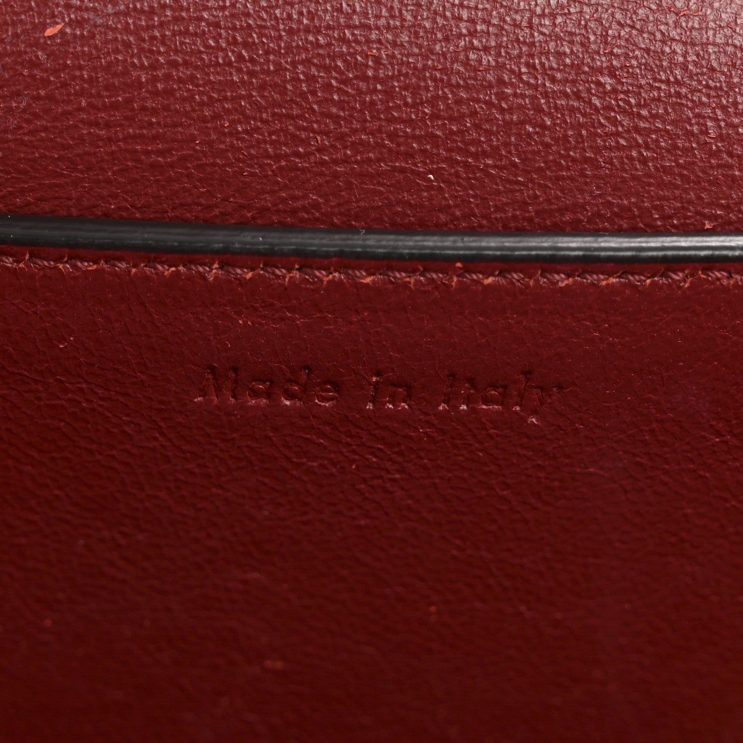 Celine Shiny Smooth Calfskin Medium Frame Shoulder Bag Red Navy 7 of 13