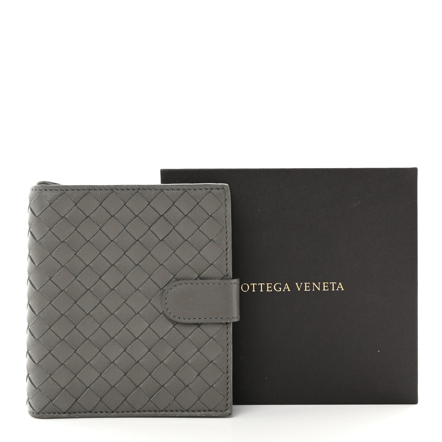 Bottega Veneta Nappa Intrecciato Mini Wallet Grey 12 of 12