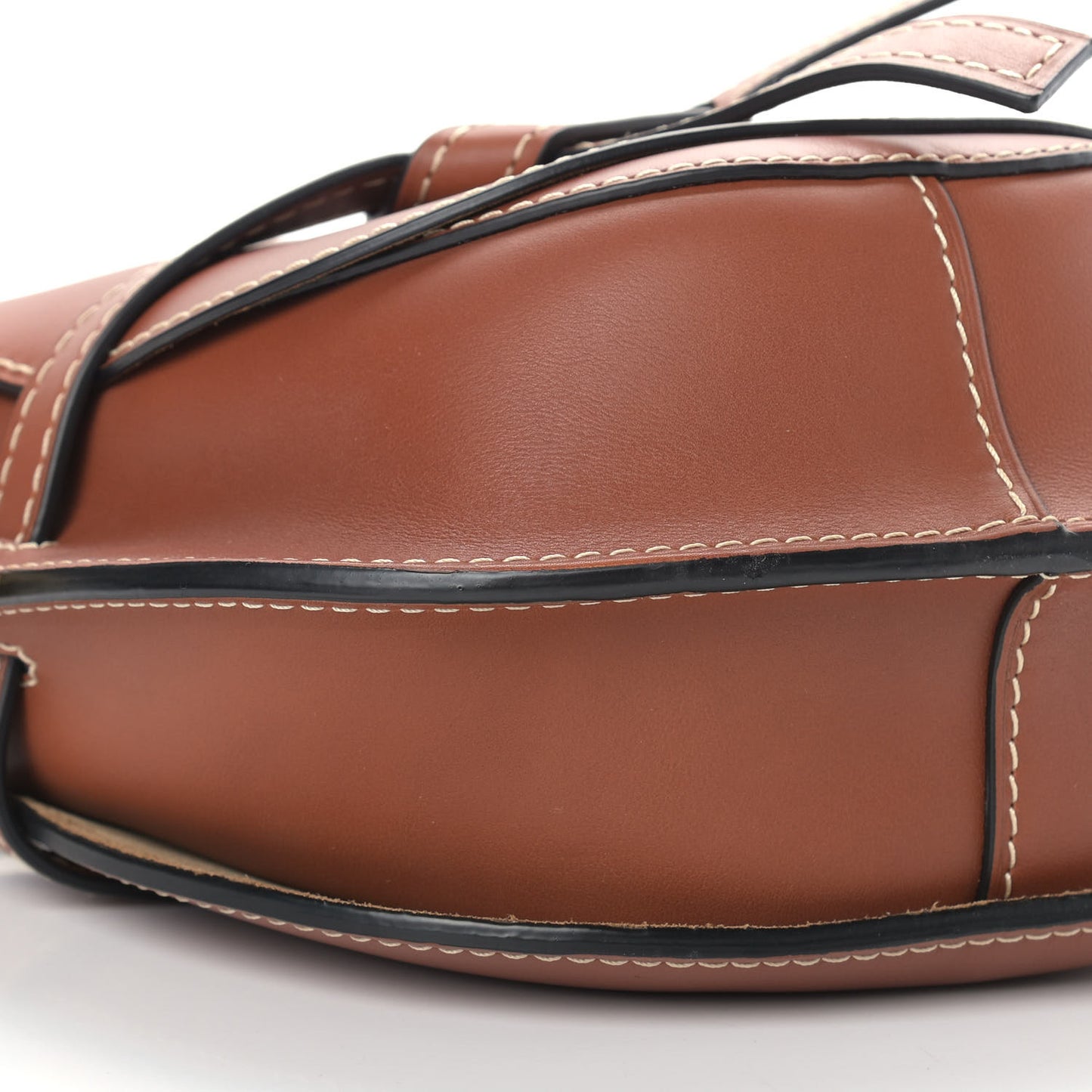 Calfskin Small Gate Crossbody Bag Rust