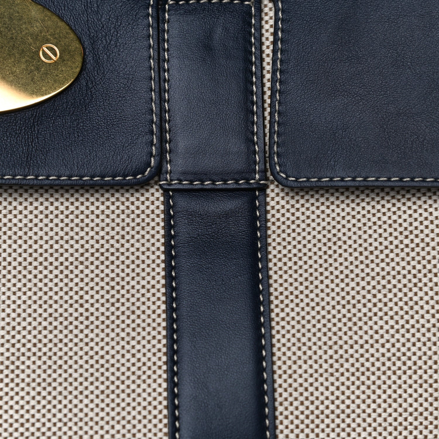 Mulberry Calfskin Canvas Heritage Bayswater Midnight 14 of 16